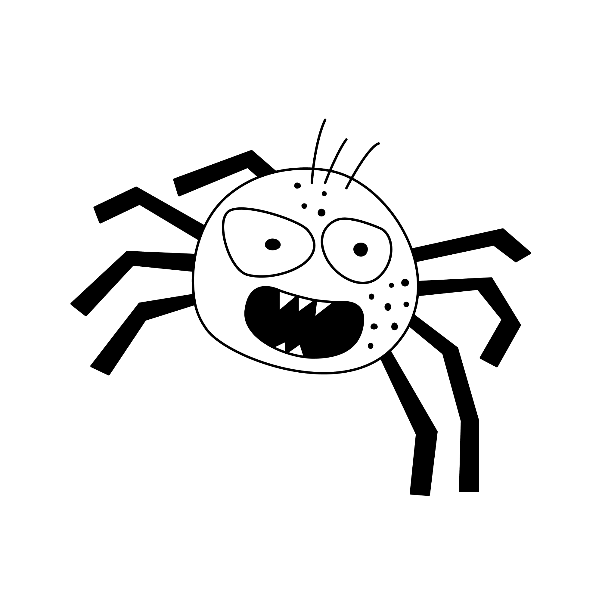 Pink Spider_outlined